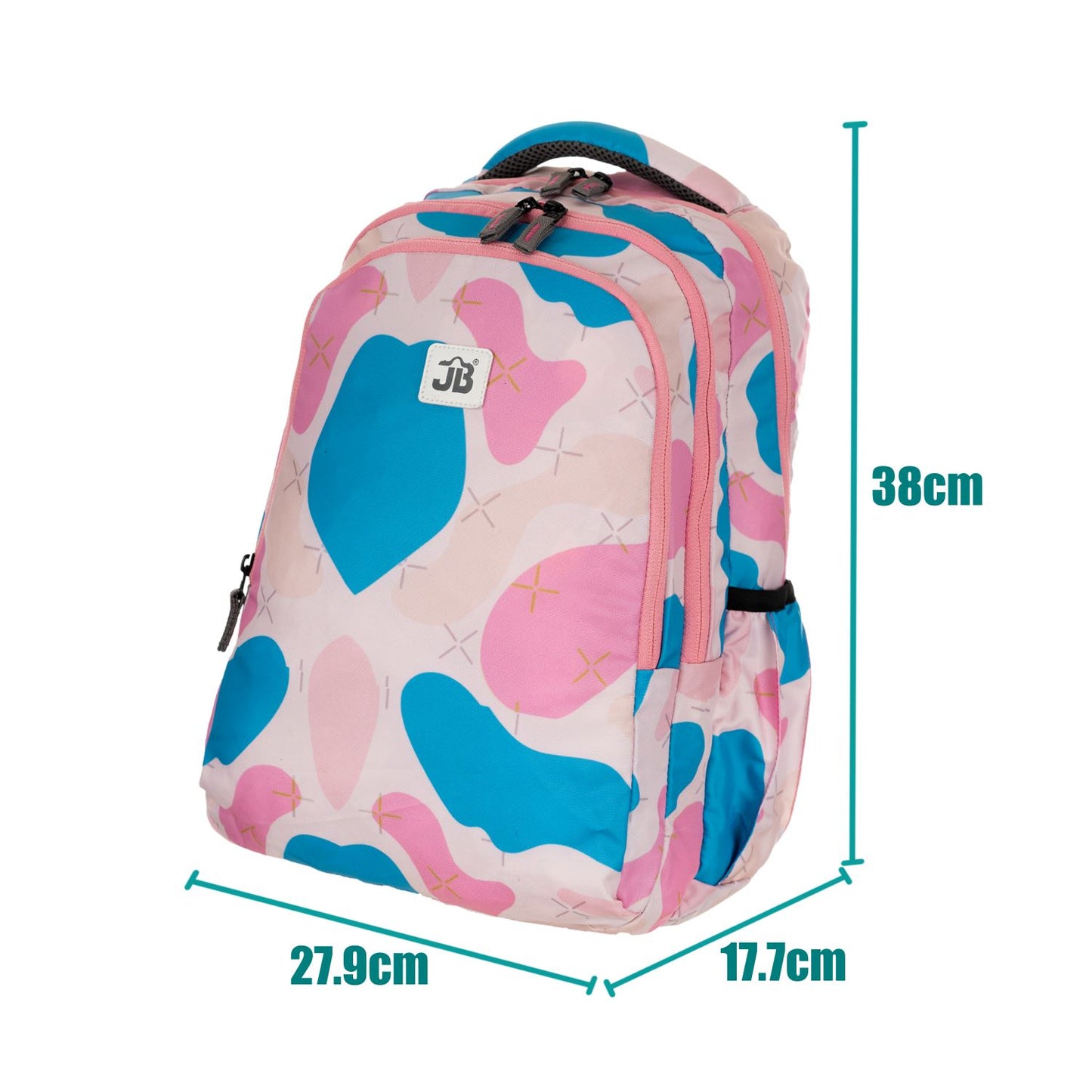 Classic Multicolor School Bag for Playschool Kids aged 1.5 to 4 years -15 Inches (Pink)