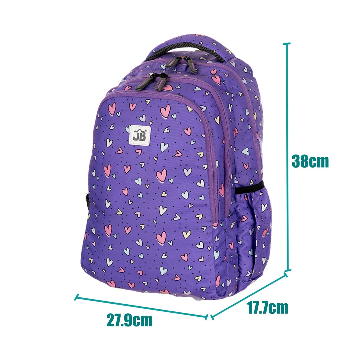 Classic Multicolor School Bag for Kids aged 1.5 to 4 years -15 Inches(Purple)