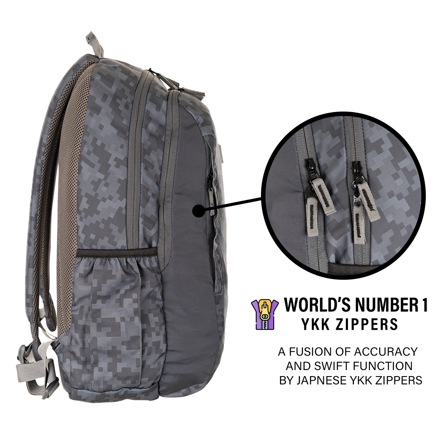 Blaze Unisex Heavy Duty Laptop Backpack - Textured Grey