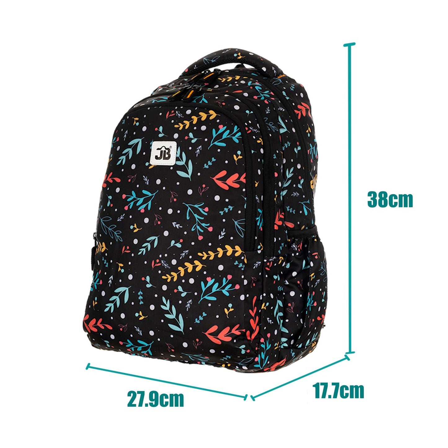 Classic Multicolor School Bag for Playschool Kids aged 1.5 to 4 years -15 Inches (Wild Black)