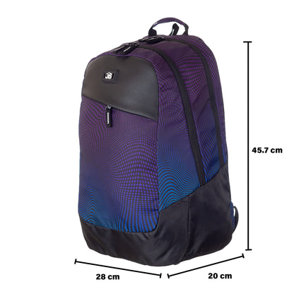 Gizmo Guardian 25L Laptop Backpack for Men and Women - Fits 15 inch Laptop (Purple-Black)