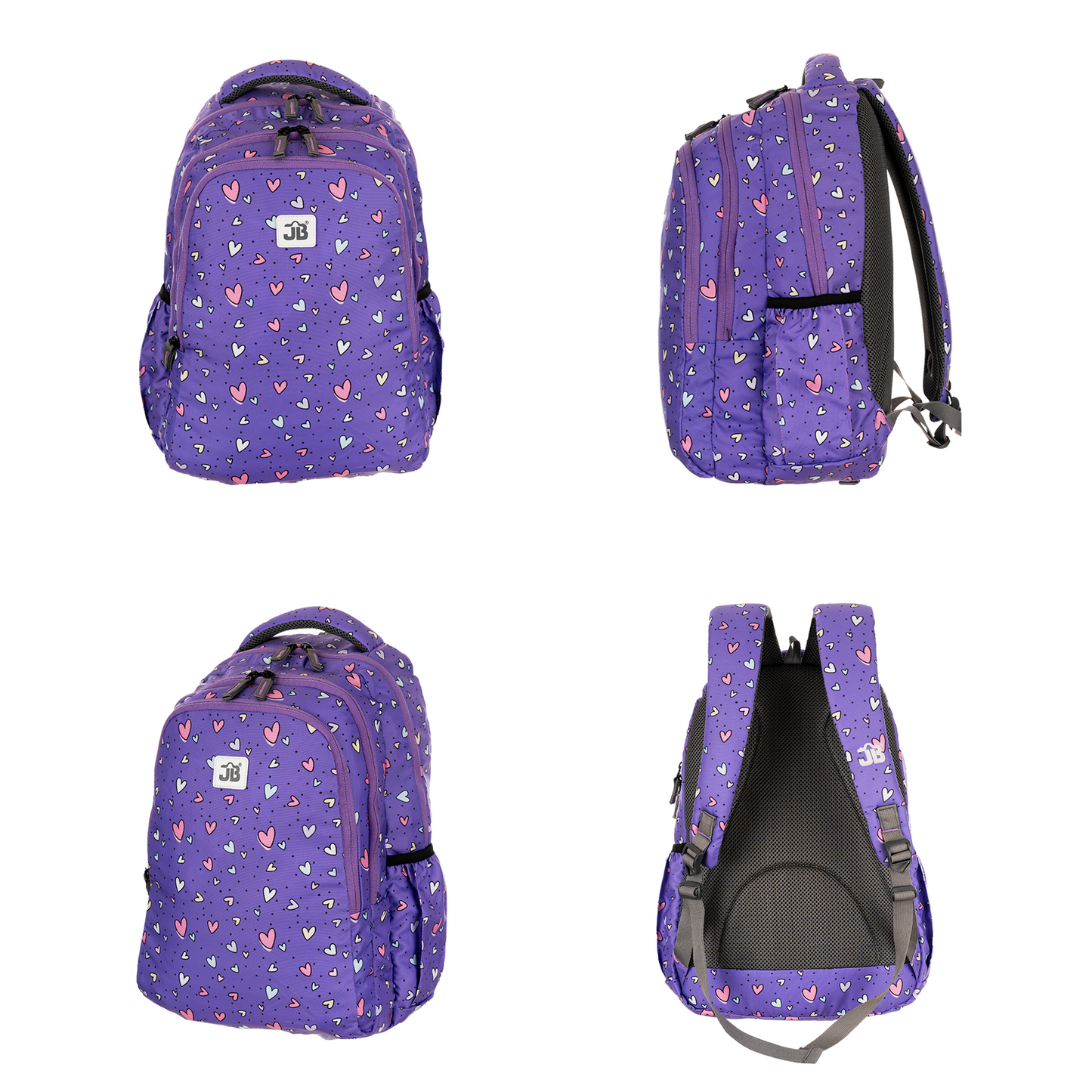 Classic Multicolor School Bag for Kids aged 1.5 to 4 years -15 Inches(Purple)