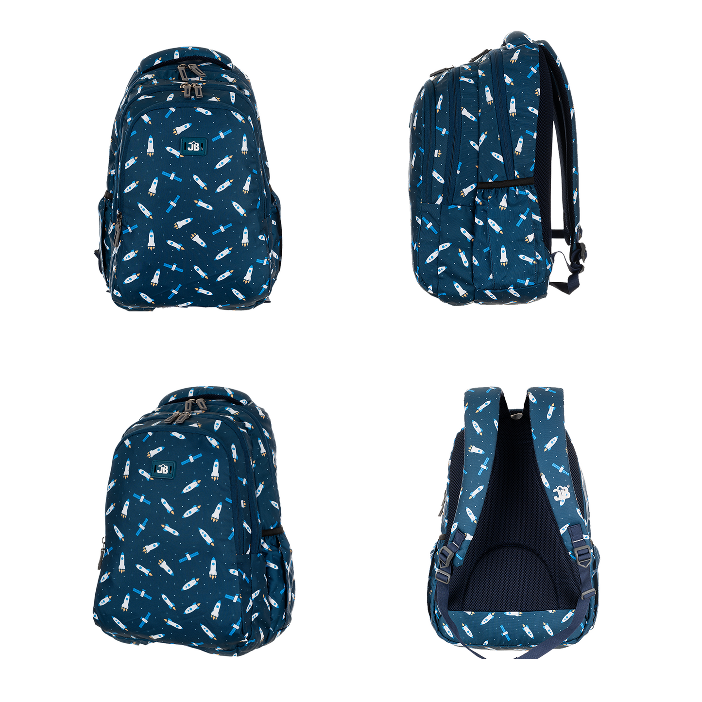 Classic Multicolor School Bag for Kids aged 1.5 to 4 years -15 Inches (Cosmic Navy)