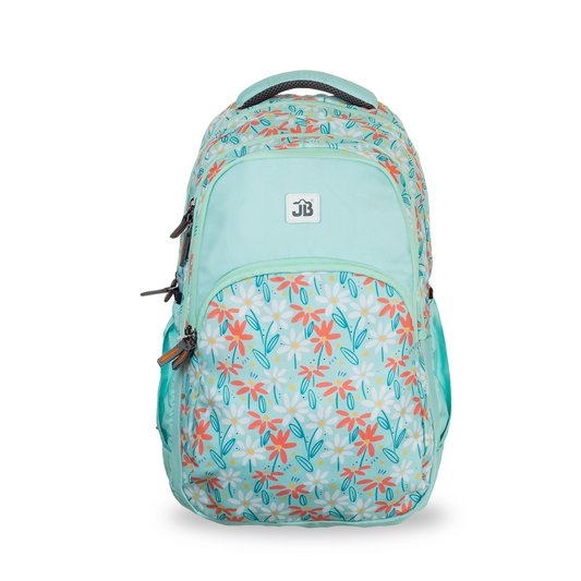 Mint Blossom School/College Everyday Backpack for 12 Years & above - 19 Inch (Mint Green)