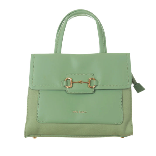 Sophisticated HandBag with Detachable Sling Belt for Women (Green) - 8.5 inch