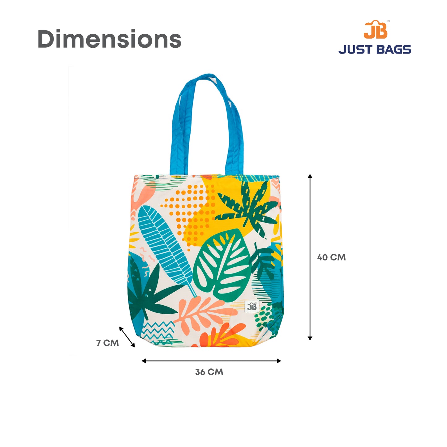 Tropical Cream Classy Multipurpose Tote Bag  for Women - 10L