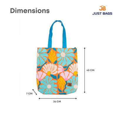 Floral Printed Classy Multipurpose Tote Bag  for Women - 10L