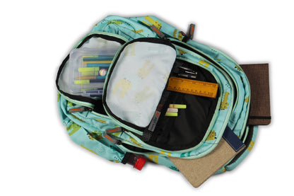 Crocodile Cove School Backpack - 17 Inch (Mint)