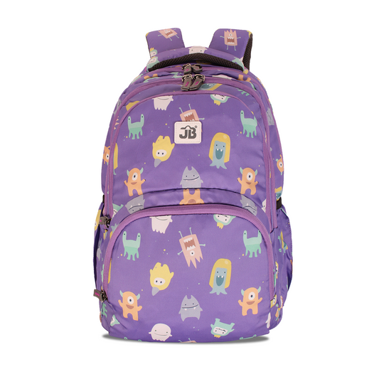 Alien Ambler School Backpack for Kids 7 to 9 Years - 17 Inch (Purple)