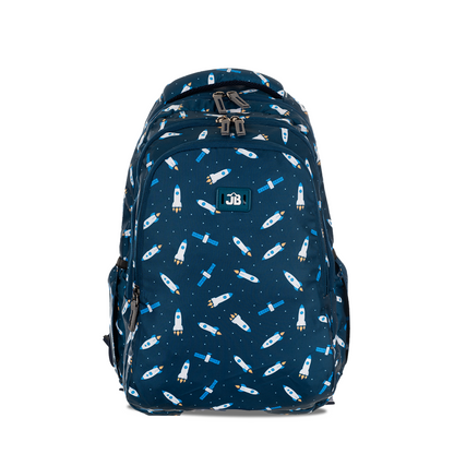 Classic Multicolor School Bag for Kids aged 1.5 to 4 years -15 Inches (Cosmic Navy)