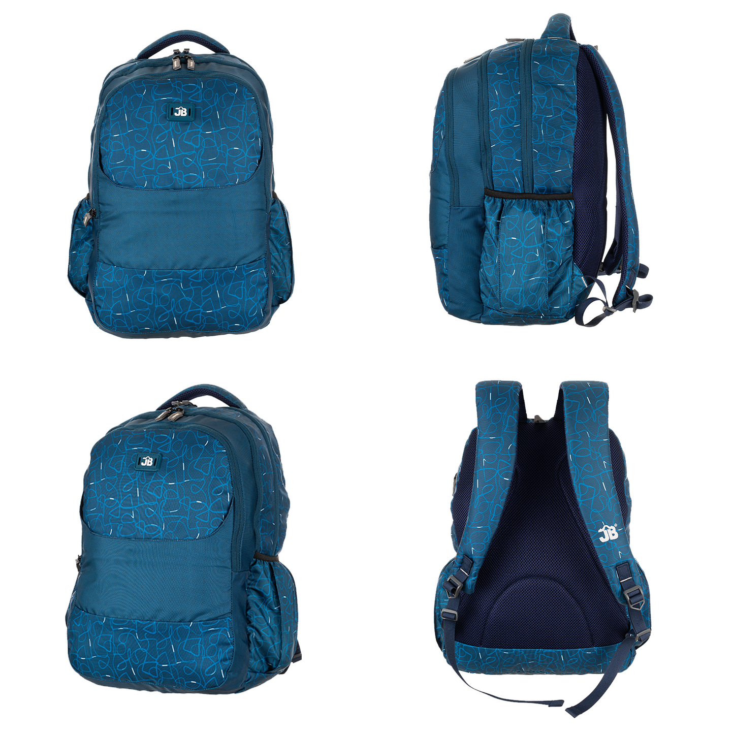 Blue Horizon Printed School/College Backpack for 12 years & above -19 Inch (New Blue)