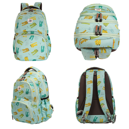Crocodile Cove School Backpack - 17 Inch (Mint)