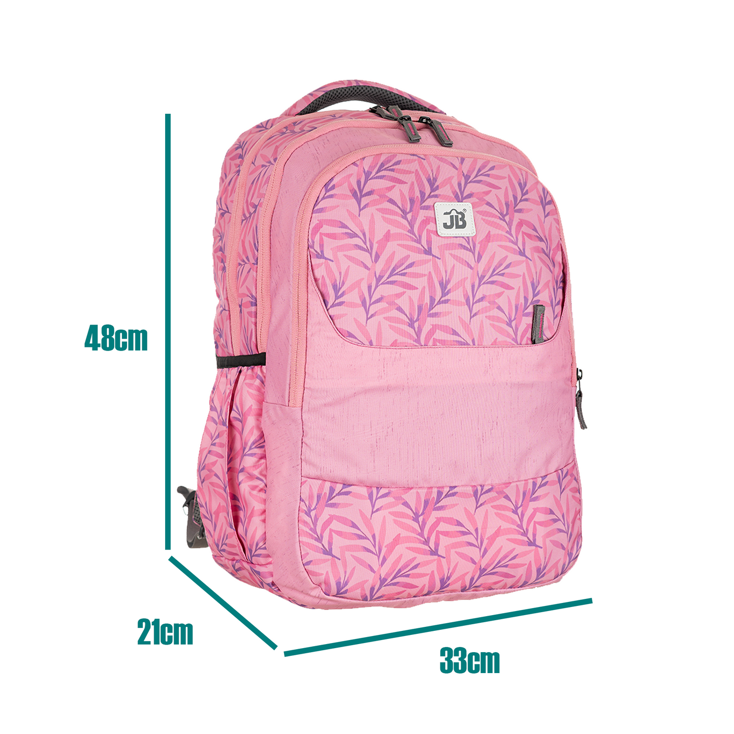 Blush Bloom Printed School/College Backpack for 12 years & above -19 Inch (Pink)