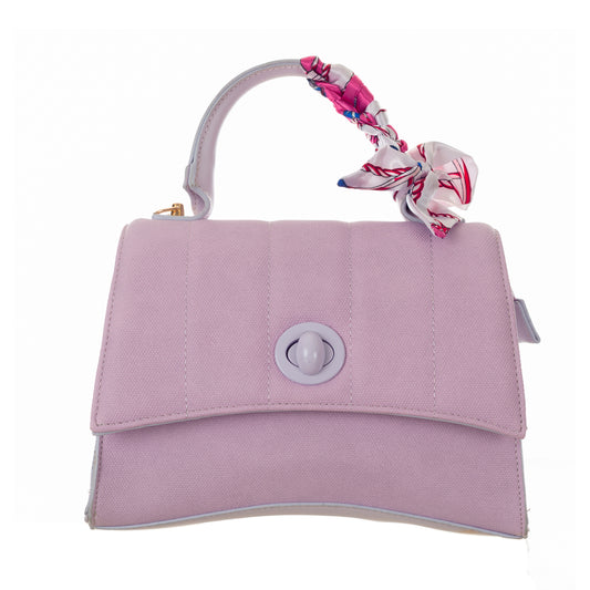 Stylish Multiway Handbag with Detachable Sling Belt -Pink