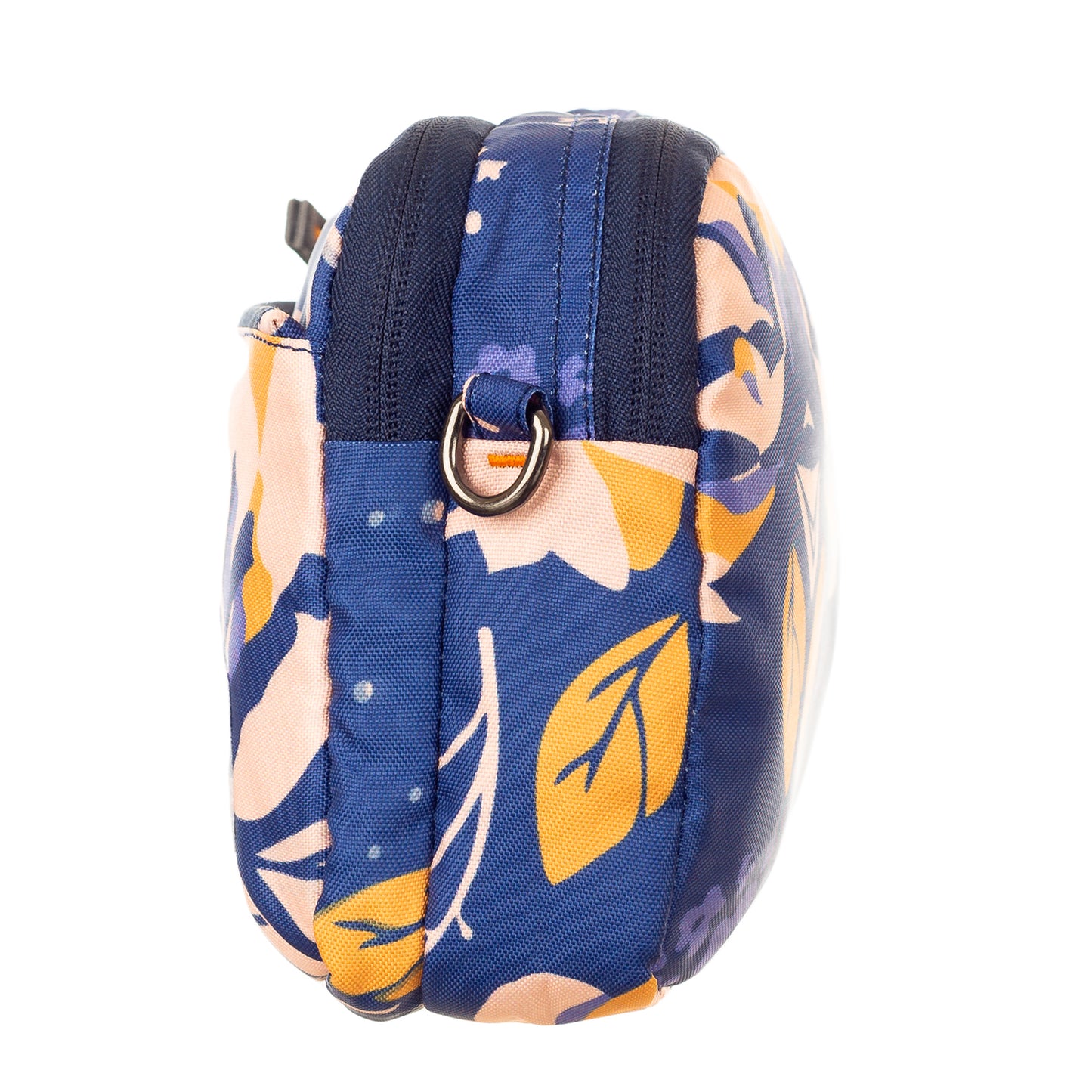 EcoChic Abstract Floral Dual Carry Printed Sling Bag - Blue