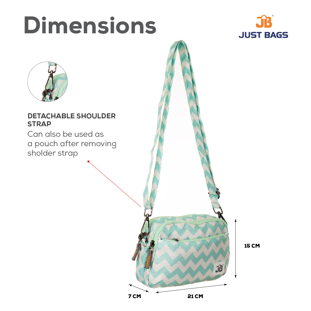 EcoChic Dual Carry Printed Sling Bag (2L)