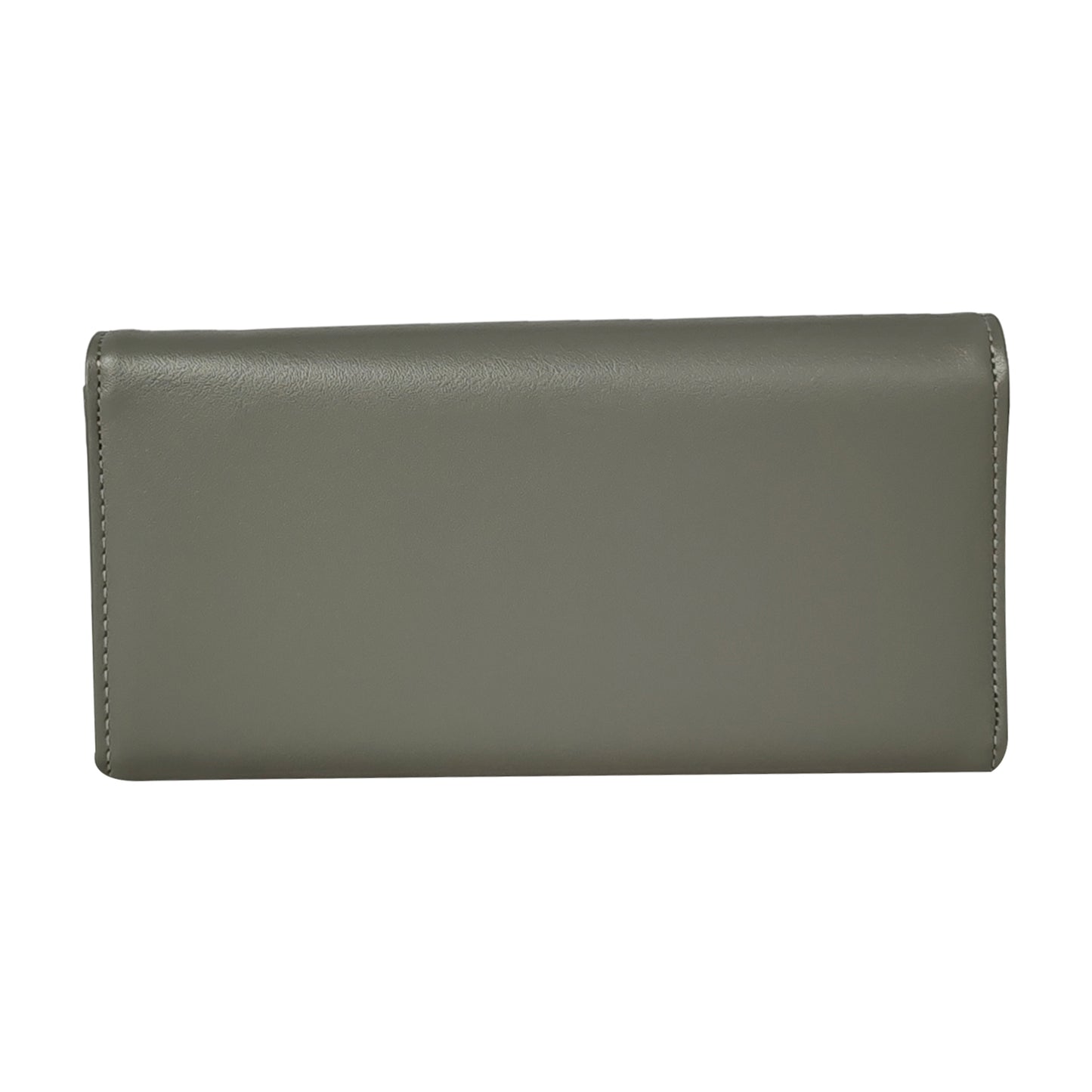 Justbags Women's Classic Style Faux Leather Wallet - Grey