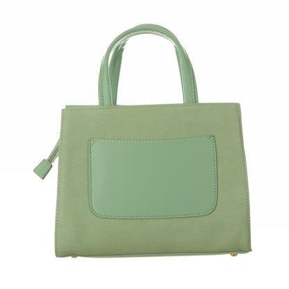 Sophisticated HandBag with Detachable Sling Belt for Women (Green) - 8.5 inch