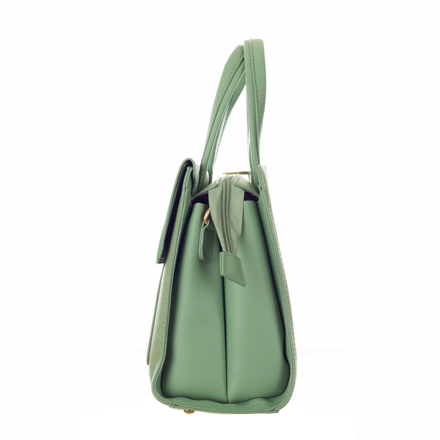 Sophisticated HandBag with Detachable Sling Belt for Women (Green) - 8.5 inch